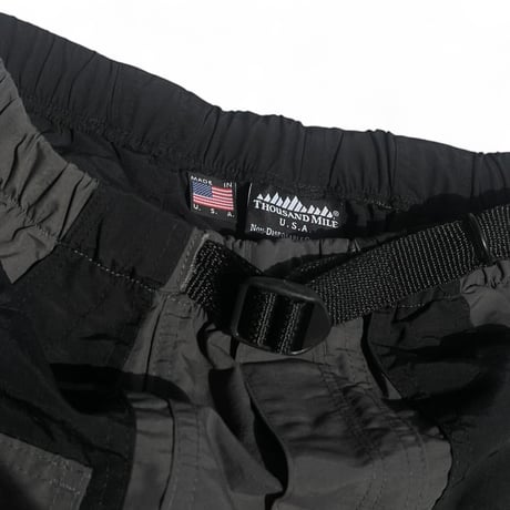 THOUSAND MILE U.S.A"amphibian shorts revaival edition" (charcoal black)unisex