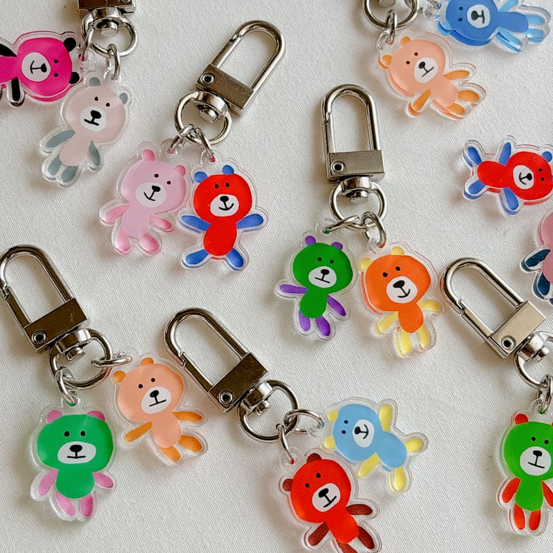 ニコイチくまのキーホルダー | 田中商店