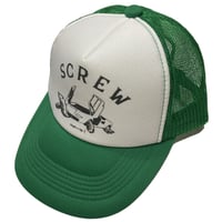 "SCREW" MESH CAP SNAP BACK  [GREEN]