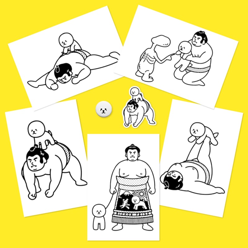 SUMOBICHON ポストカードセット ① | OKIMI ONLINE STORE SUMOBICHON ポストカードセット ① | OKIMI ONLINE STORE