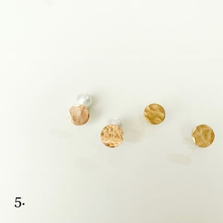2wayコットンパールイヤリング-mini-