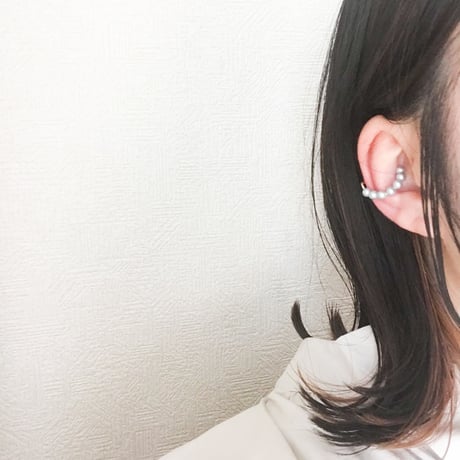 tubu イヤーカフ＆リング [シルバーブルー・マット]