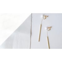 【受注生産】パールチェーンピアス・イヤリング