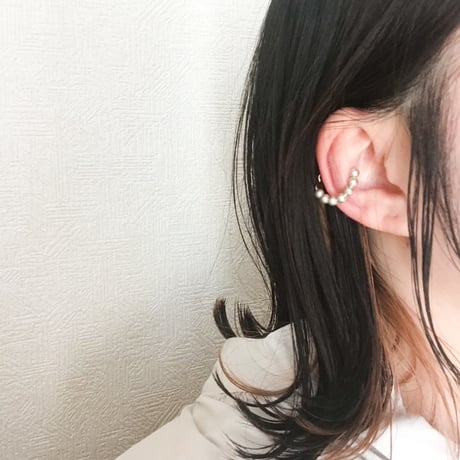 tubu イヤーカフ＆リング [シャンパンシルバー・ツヤ]