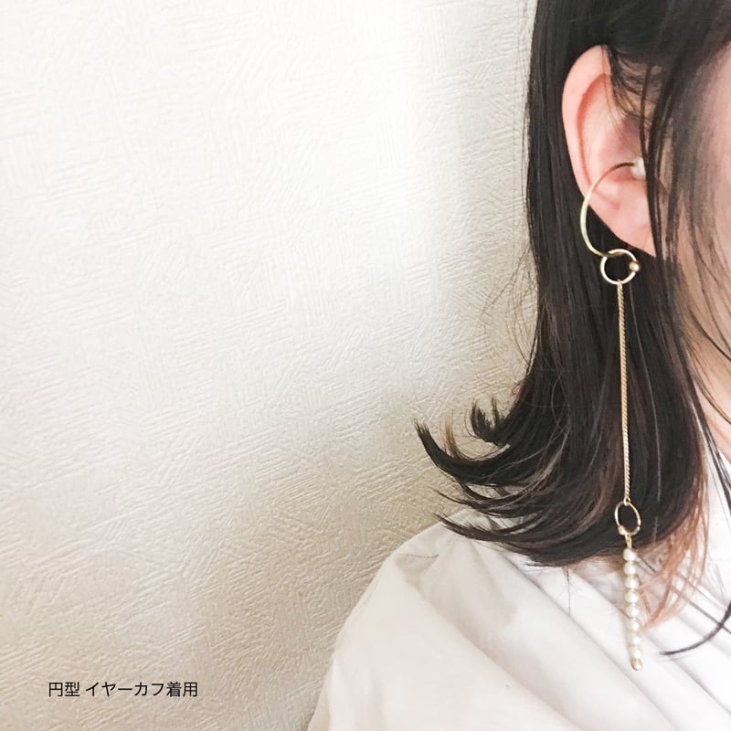 CHIENOWAイヤリング ”ODANGO”・[シャンパンシルバー・ツヤ] | mk