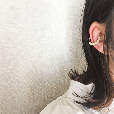 tubu イヤーカフ＆リング [ライムグリーン・ツヤ]