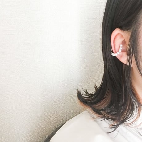 tubu イヤーカフ＆リング [ホワイト・マット]