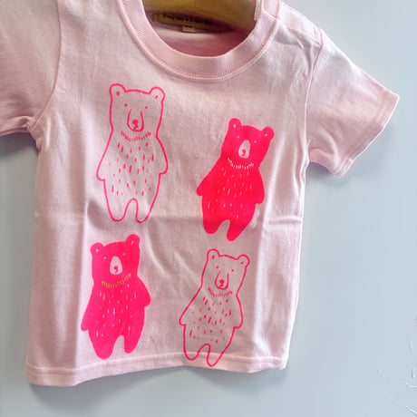 クマさんのカルテットTシャツ/80cm