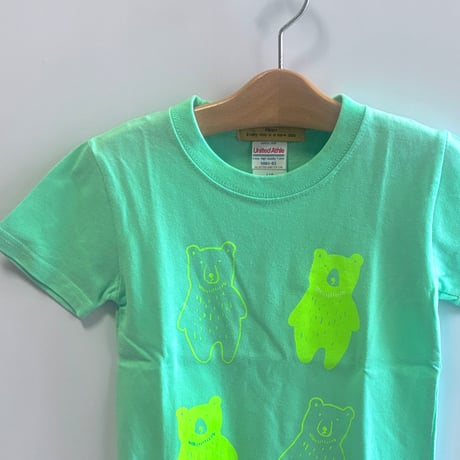 クマさんのカルテットTシャツ/110cm