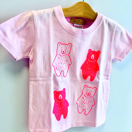 クマさんのカルテットTシャツ/100cm