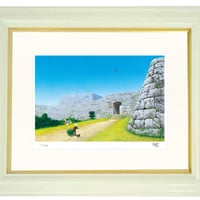 【ジークレー版画】「座喜味城跡」〜『スターリィマンと旅する沖縄の世界遺産を巡る9つの物語』より〜