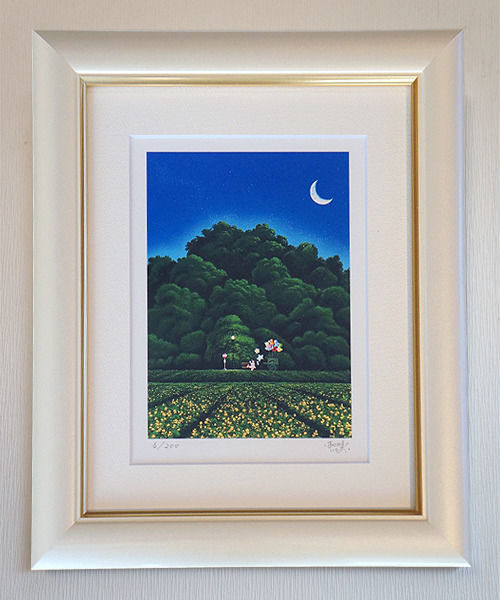 せがわ いさお 筆 『ミルキーウェイ』 ジクレ― 版画 作品のみ ジークレー版画】「識名園」〜『スターリィマンと旅する沖縄の