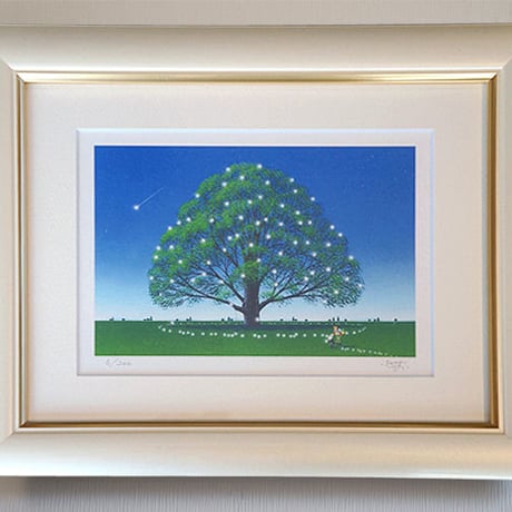はせがわいさお　ジークレー版画　「エンゼルホースの愛のつばさ」 はせがわいさお ジークレー版画 「エンゼルホースの愛のつばさ