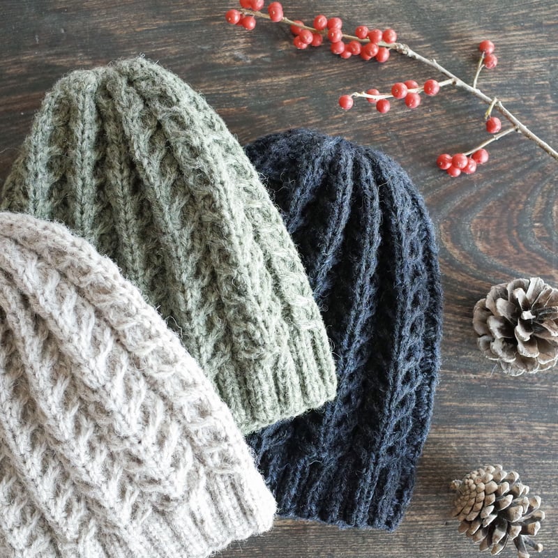 アラン模様のニット帽 / Väre / 全 3 色 | Juhla［ユフラ］ オンライン