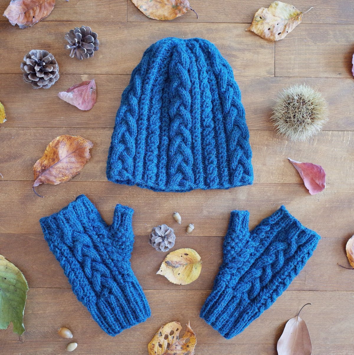 アラン模様のニット帽 / Kolmikko Hat / 全 7 色 | Juhla［ユフラ］