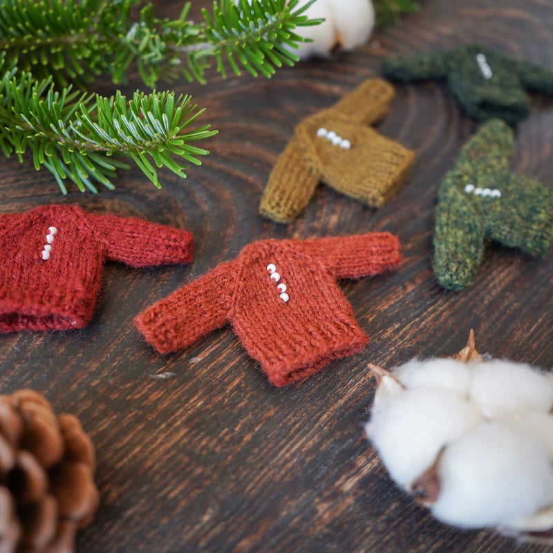 【UGG】ニット　クリスマスオーナメント　7点セット Gry&Sif グライアンドシフ オーナメント ( ミニスノーマン / ニット帽