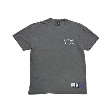 【YB7】コットン　ピグメントダイTシャツ　ブラック