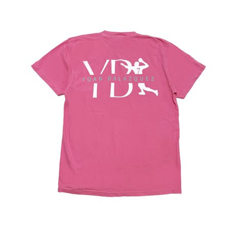 【YB7】コットン　ピグメントダイTシャツ　ピンク