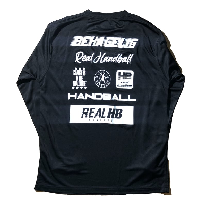 ゲームロングTシャツ ブラック | REAL HANDBALL