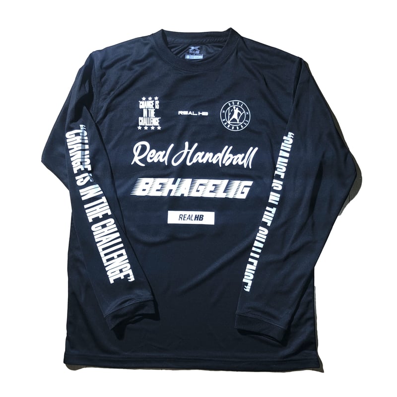 ゲームロングTシャツ ブラック | REAL HANDBALL