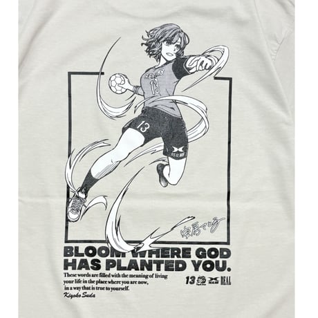 須田選手×安房さとる先生　コラボ コットンTシャツ サンド