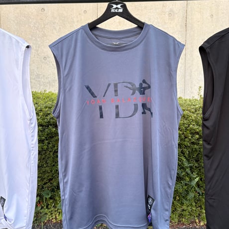 【YB7】ドライノースリーブTシャツ　ダスティブルー