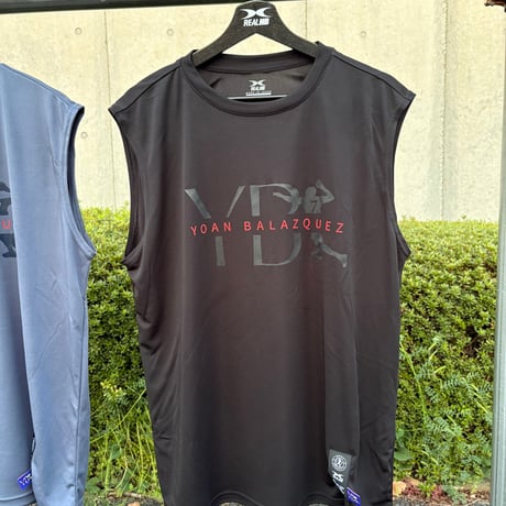 【YB7】ドライノースリーブTシャツ　ブラック