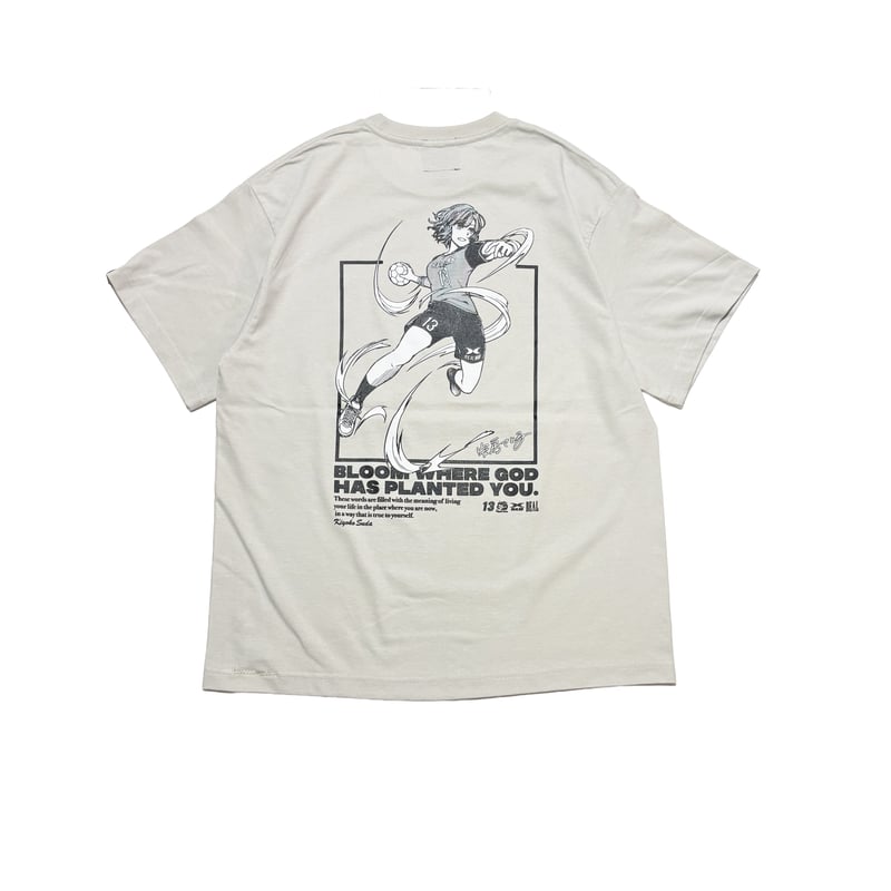 須田選手×安房さとる先生 コラボ コットンTシャツ サンド | REAL HANDBALL