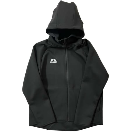 ドライスウェット　ジップアップパーカー　ブラック 【チームオーダー 可能】