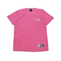 【YB7】コットン　ピグメントダイTシャツ　ピンク