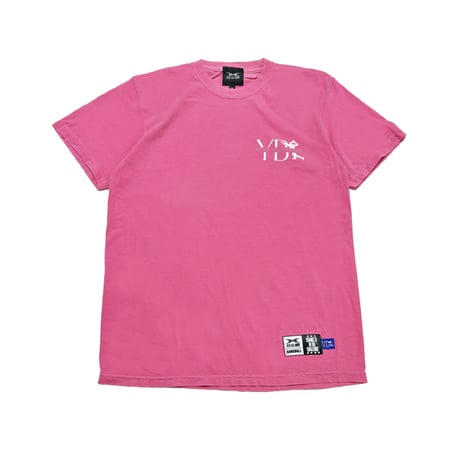 【YB7】コットン　ピグメントダイTシャツ　ピンク