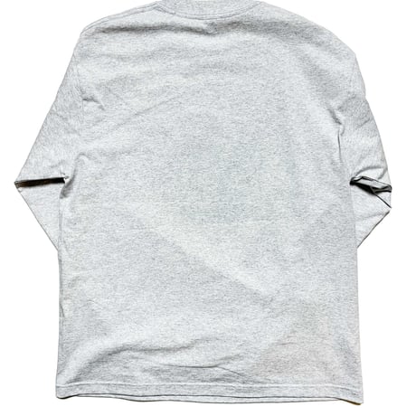 コットン　ロングTシャツ　アッシュ