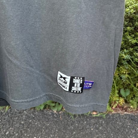 【YB7】コットン　ピグメントダイTシャツ　ブラック