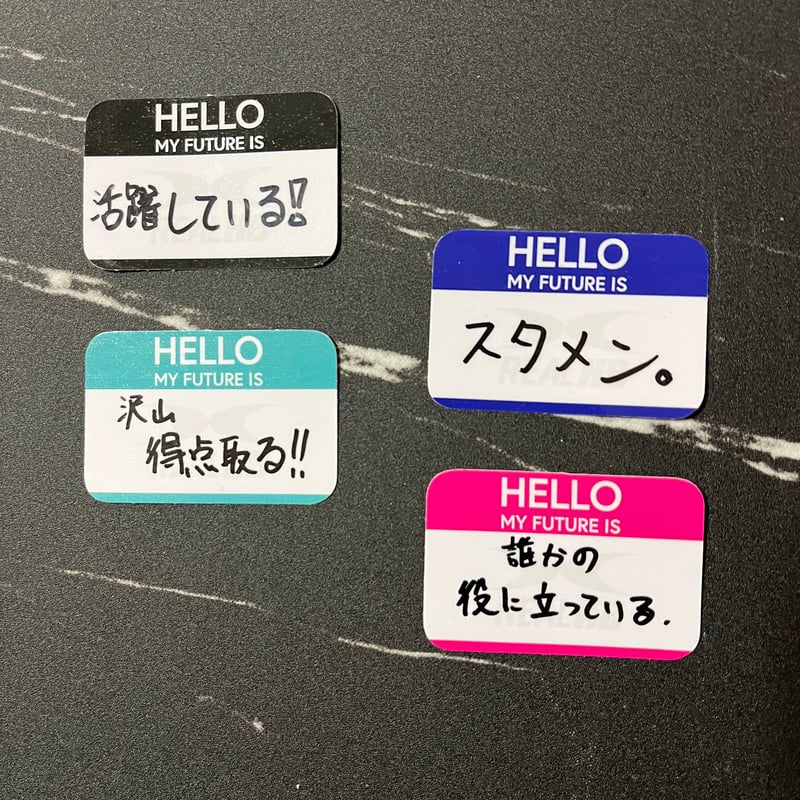 HELLO MY FUTURE IS 5枚組ステッカー | REAL HANDBALL