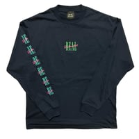 コットン　ロングTシャツ　ネイビー