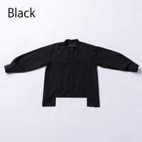 nunuforme /   レイヤードシャツ  05-nf25-508-031   Black  S.M .L .XL.1(155).2(163)
