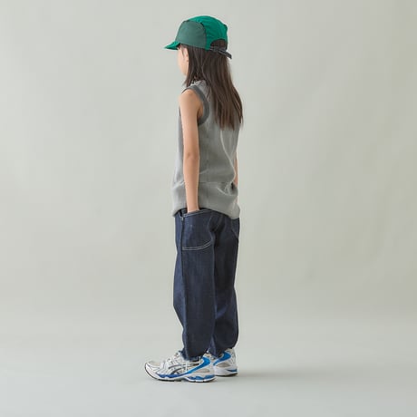 MOUN TEN. / bicolor waffle tanktop  MT48-1945  gray x charcoal  110.125.140.0(155)