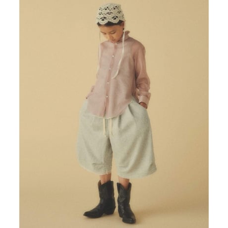 GRIS / Lacey Cutoff Shirt  GR26SS-SH006   PINK  S(110-120).M(1201-135).L(135-150).XL(150-160)