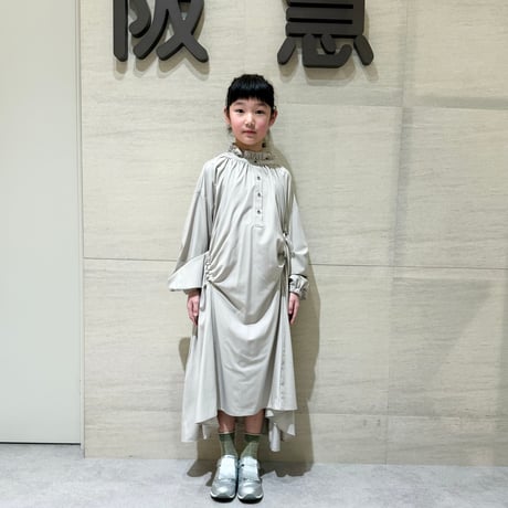 nunuforme /Exclusive Item ドローストリングワンピース  NUNUMB022 Grey Beige 115.125.135.145.1(155).2(163)