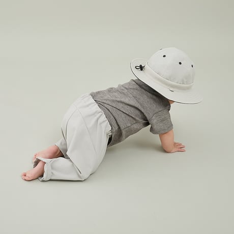 MOUN TEN. / organic slub wide T(for baby)   BT01-0110a  gray  80.95