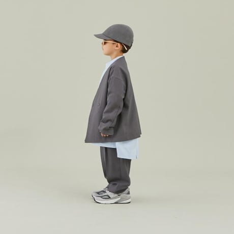 MOUN TEN. / polyester canapa  jacket  MJ04-1105  charcoal  110.125.140.0(155),1(adult)