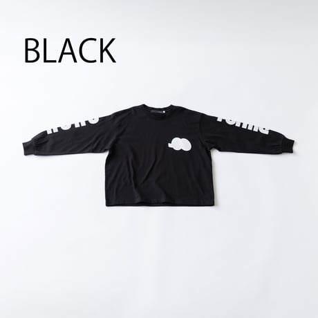 nunuforme / nunuforme袖プリントT　nt24-007-04   Black   115.125.135.145.1(155).2(163)