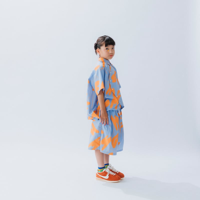 nunuforme / ループロゴショートパンツ 34-nf25-633-260 Blue