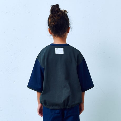 6°vocale/ コンビバルーンTシャツ　KN-CMBT-25S  KN-ACMB-25S　NAVY  100.110.120.130.140.150.S.M