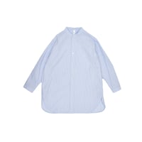 MOUN TEN. /stripe long shirt(organic cotton)  MS38-1908  saxe  110.125.140.0(155).1(adult)