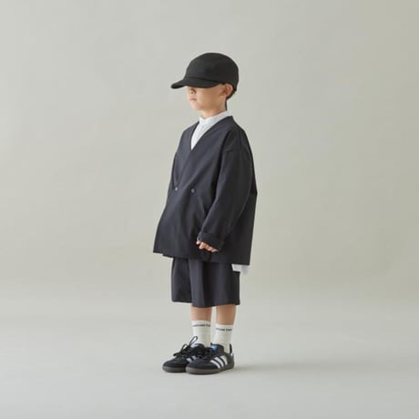 MOUN TEN. / stretch nylon half pants (recycle)  MP55C-1903   black  110.125.140.0(155)