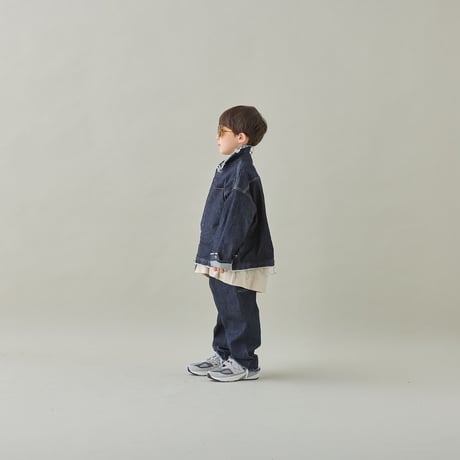 MOUN TEN. / denim work blouson(organic cotton)  MB38-1813  indigo  125.140.0.1.2