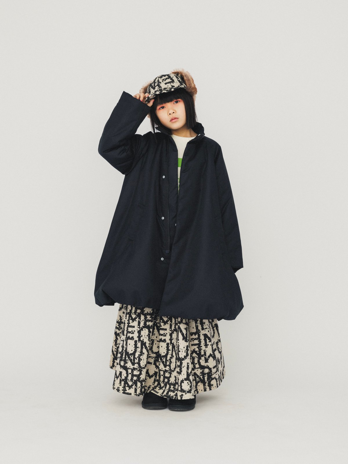nunuforme / 中綿バルーンコート 48-nf24-221-033 Black