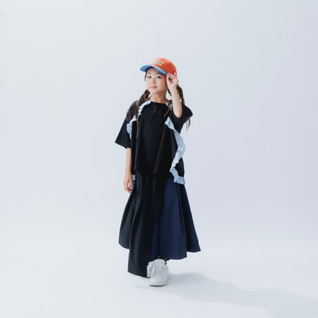 nunuforme /アシンメトリーフリルT  51-nf25-966-716  Black  105.115.125.135.145.1(155).2(163)
