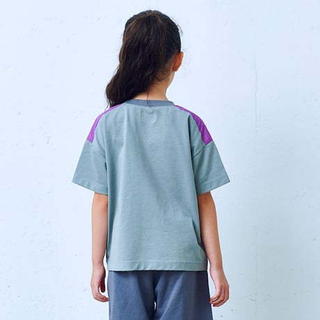 6°vocale/ サファリTシャツ　KN-SFRT-25S　GRAYBEIGE  100.110.120.130.140.150